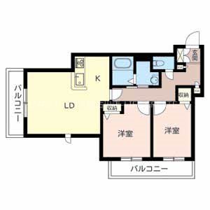 スカイメゾン平野 間取り図