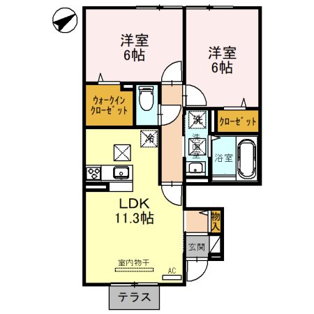 モアナ　B棟 間取り図