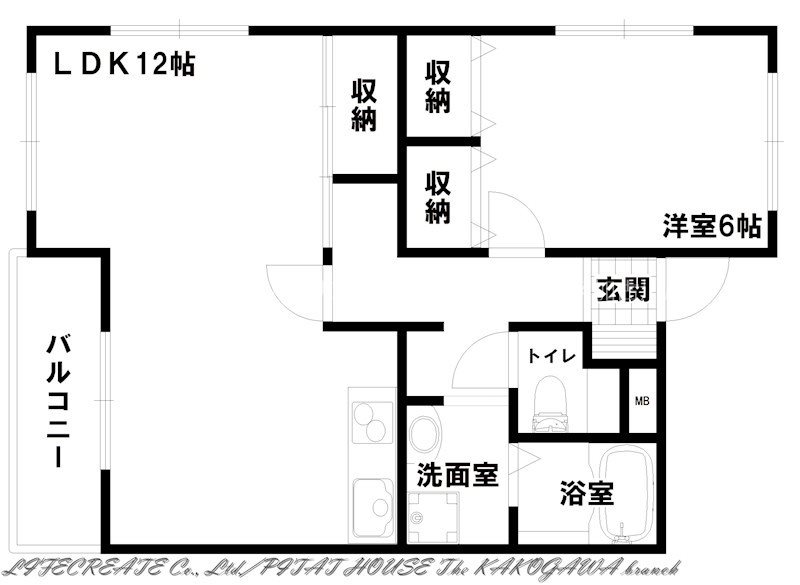 ルークフラット播磨 間取り図