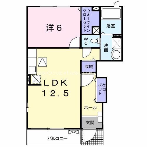 アベニール　B 間取り図