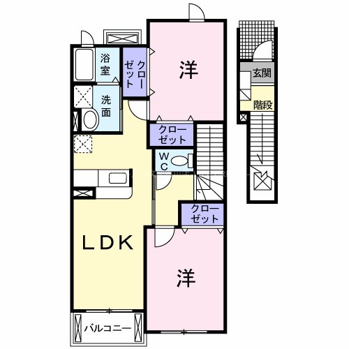 アン・ソレイエ・ジャルダン 間取り図