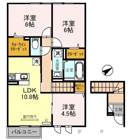 モアナ　B棟 間取り図