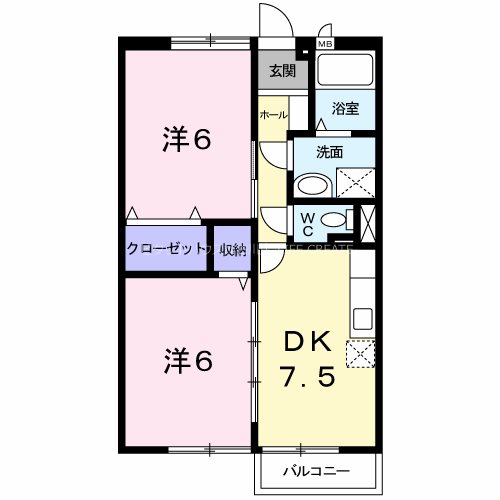 クリサンテ・ピーヌスＢ 間取り図