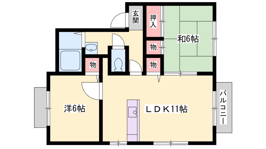 ディアスあさひＢ 間取り図