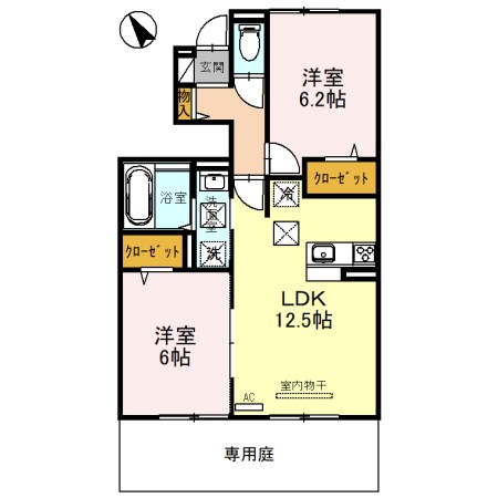 モアナ　A棟 間取り図