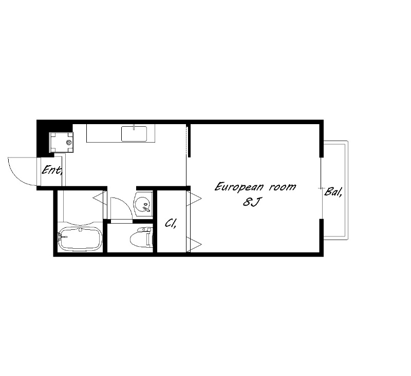 ハイネス野添Ⅱ 間取り図