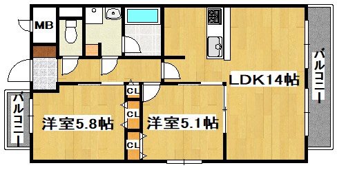 パーク・フォレスト 間取り図