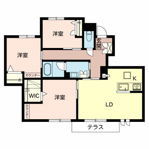 シャーメゾン稲美Ⅱ 間取り図