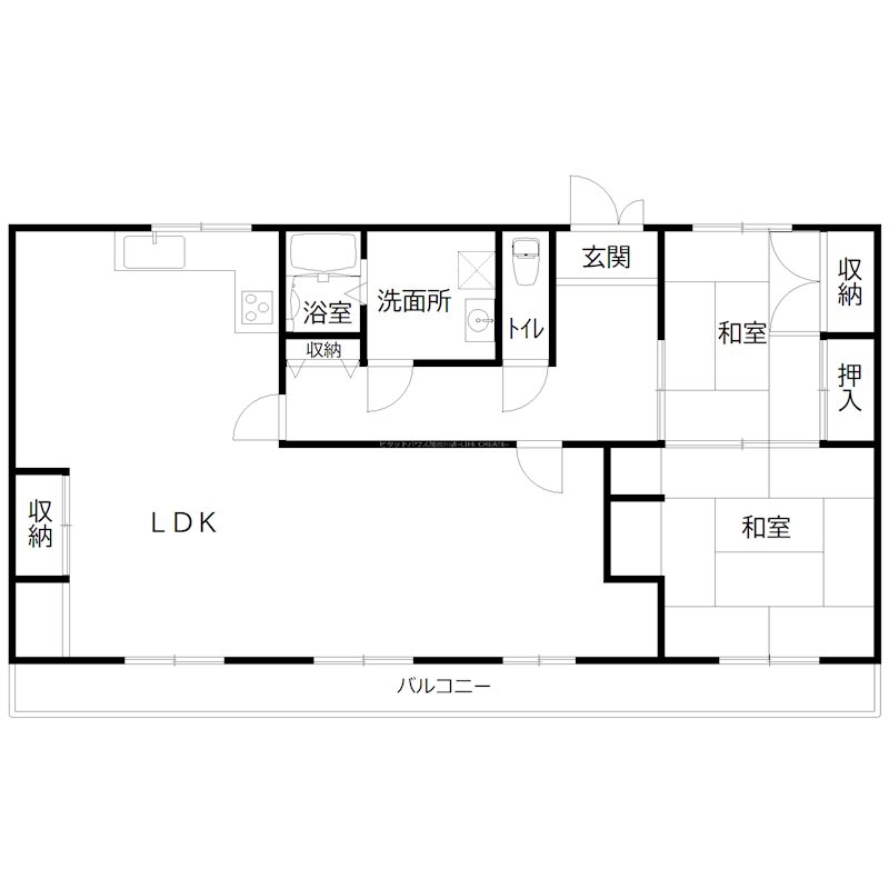 ステーションサイド別府 間取り図