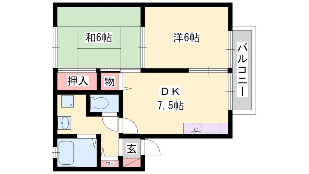 キャッスルハイツ 間取り図