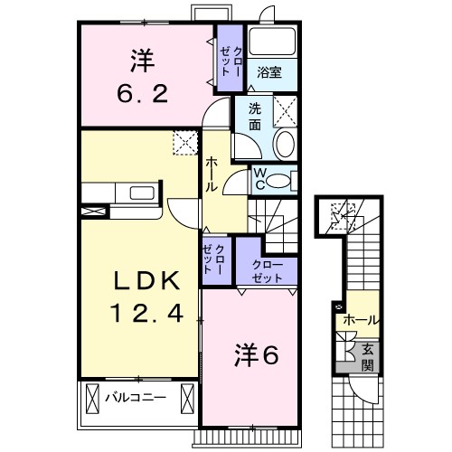 ジェルメ　フルール 間取り図