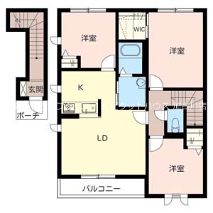 パルテール・加古川　Ａ棟 間取り図