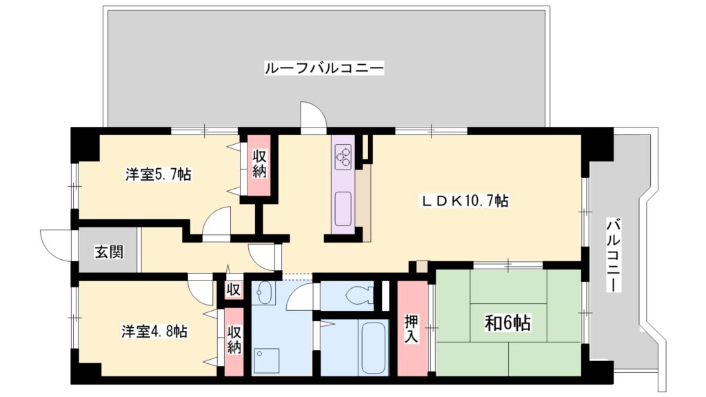 藤和東加古川ハイタウンC棟 間取り図