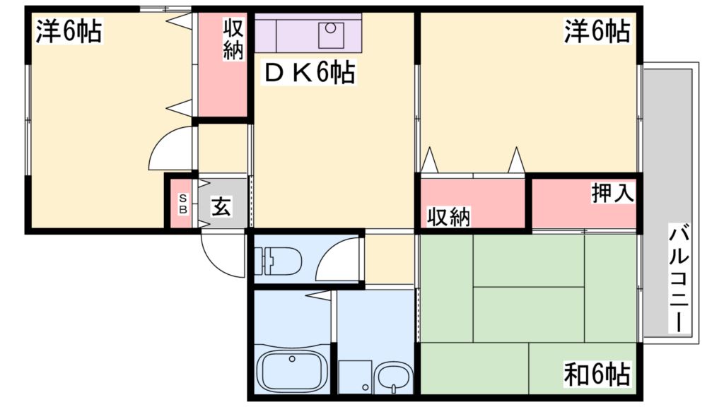 シャルマン・イワイ 間取り図