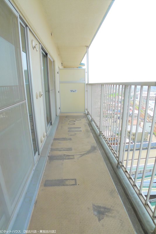 明石土山駅前ｽｶｲﾊｲﾂＣ ベランダ