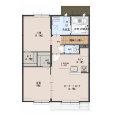 ガーネットⅠ 間取り図