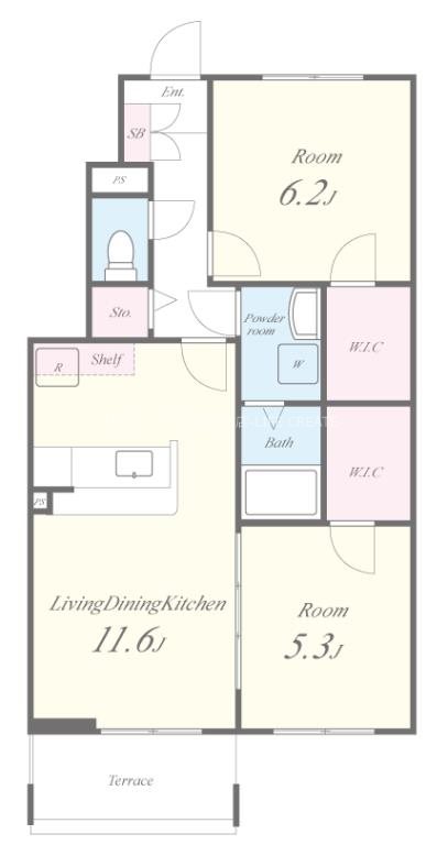 チェリーカーサ１番館 間取り図