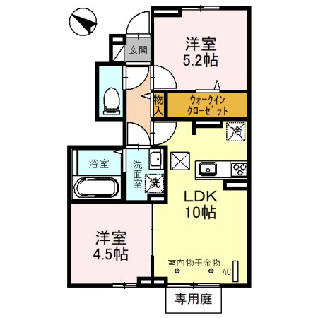 カーサ・フェリーチェ新在家 間取り図