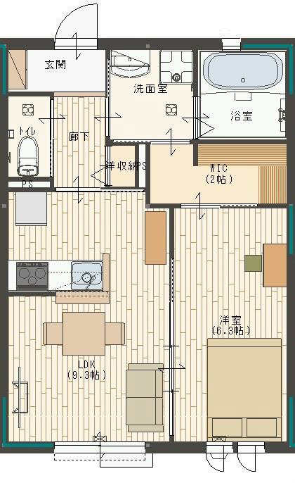 スタシオン神野 間取り図