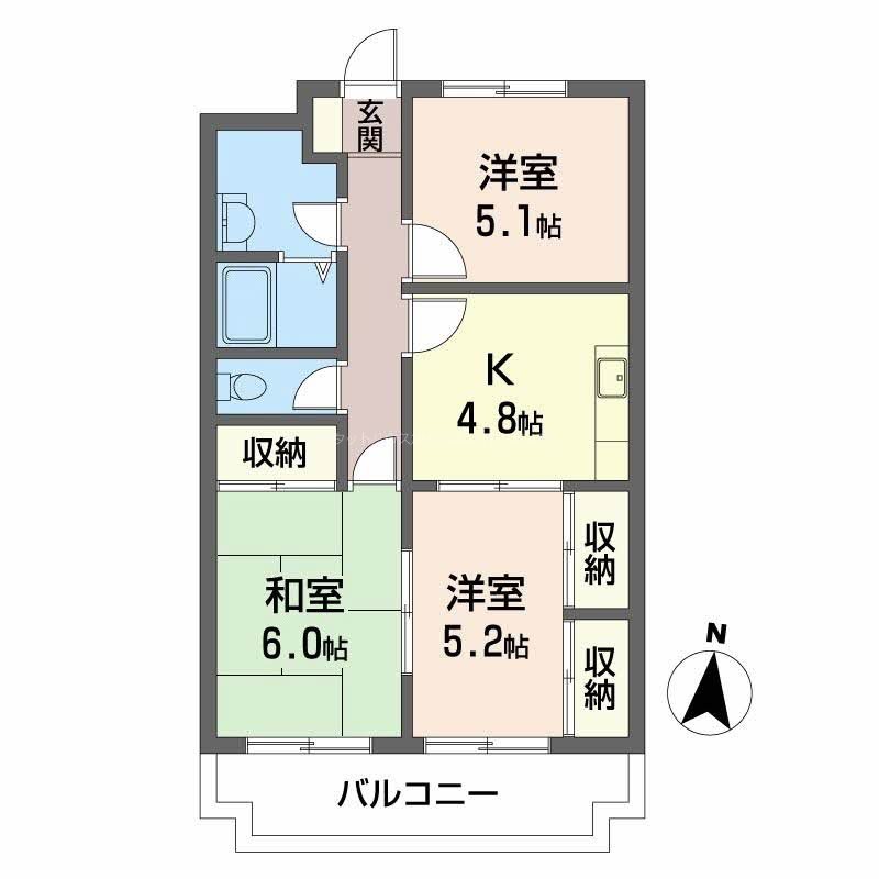 ヴァンヴェール・スドメゾンB 間取り図