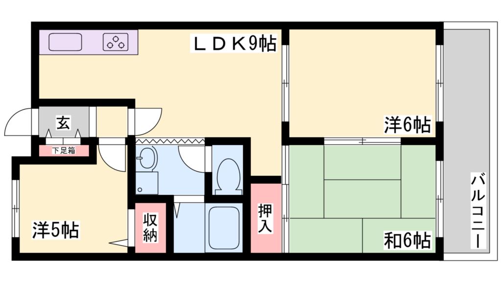 サンハイム多木 間取り図