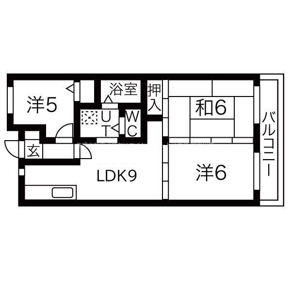 サンハイム多木 間取り図