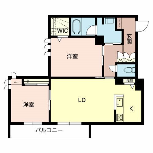 宝殿ハイツ峰 間取り図