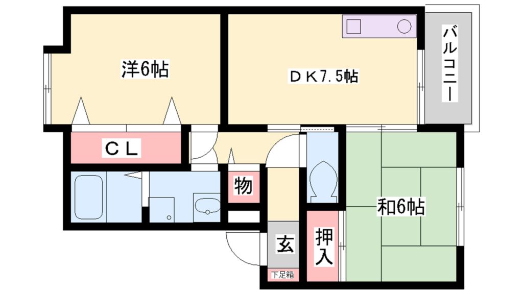 グリーンハイツ 間取り図