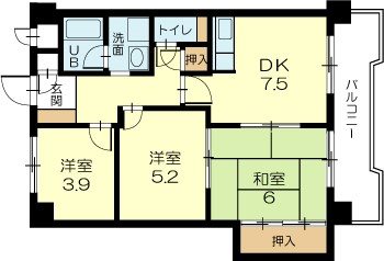 ロイヤルコーポ伊保 間取り図