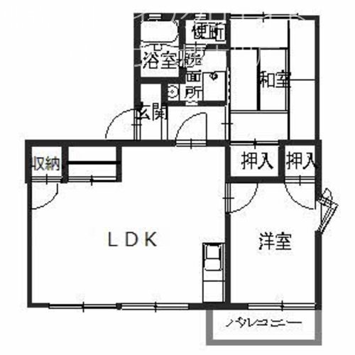 フレグランス粟津A 間取り図