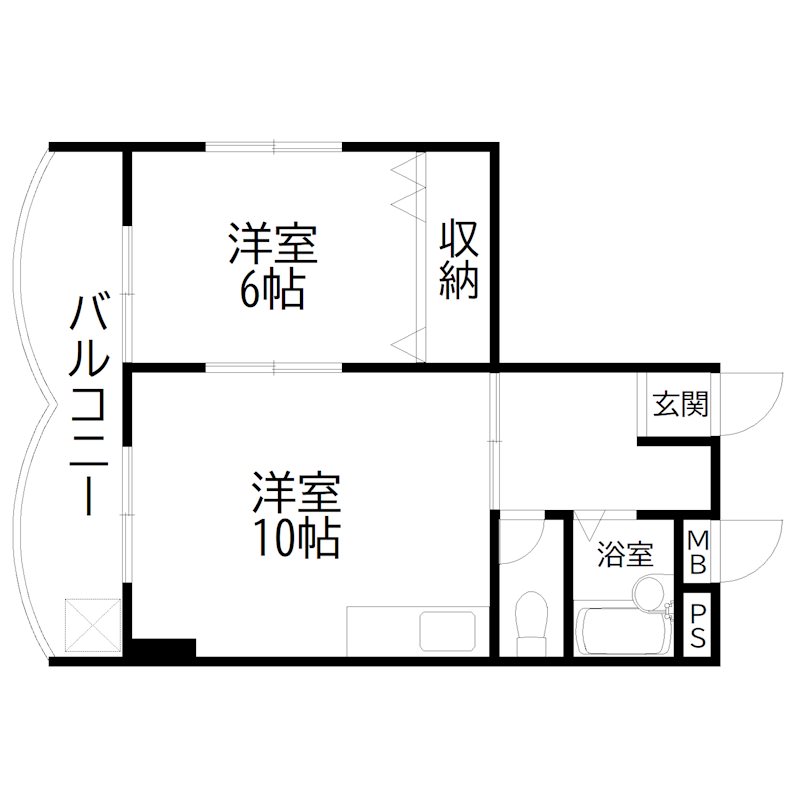 東加古川ハイツ 間取り図