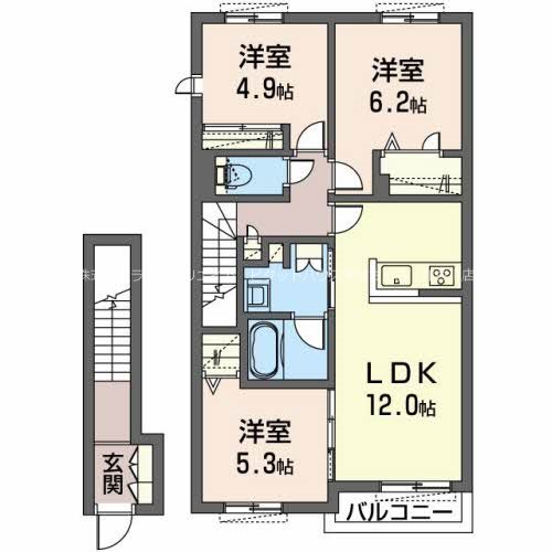 ウィステリアＡ 間取り図