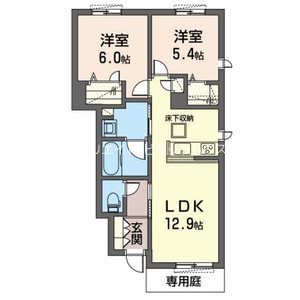 ウィステリアＢ 間取り図