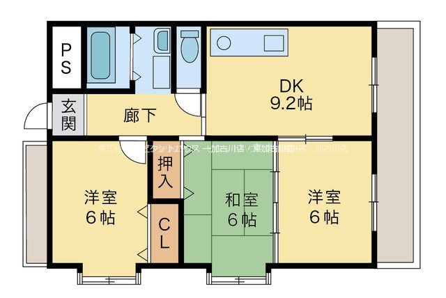 カトレアハイツ 間取り図