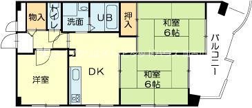 ロイヤルコーポ宝殿 間取り図