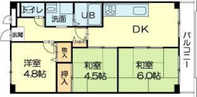 ロイヤルコーポ宝殿 間取り図