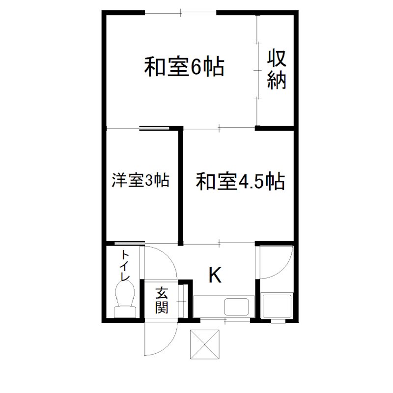 第一弁天荘 間取り図