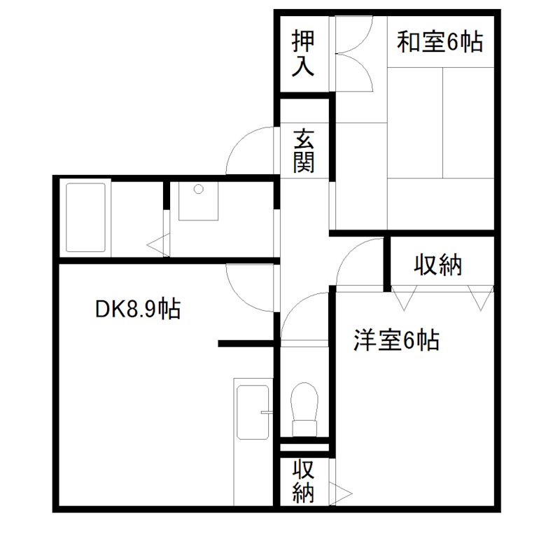 セジュール中津 間取り図
