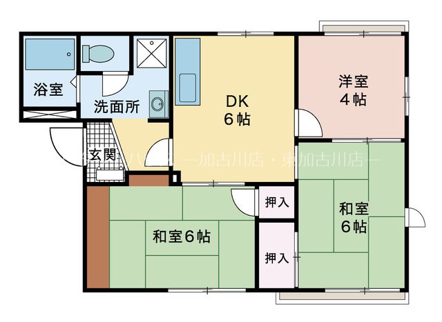 ハイツ・あわ 間取り図