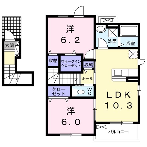 パン　リーヴル 間取り図