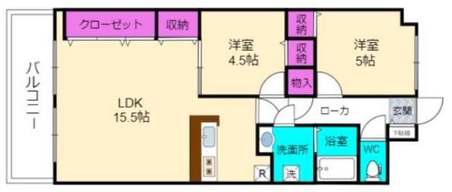 セザール加古川  間取り図
