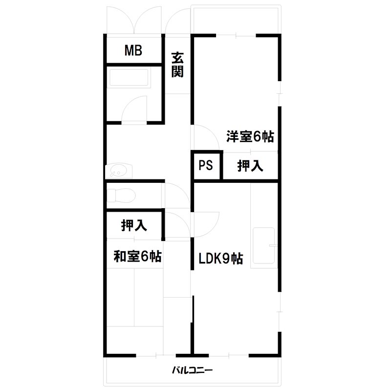 カトレアハイツ 間取り図