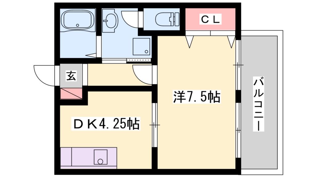 パストラル中筋B 間取り図