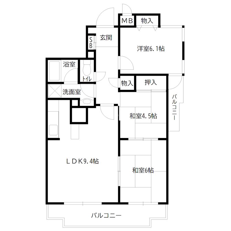 メゾン前田 間取り図