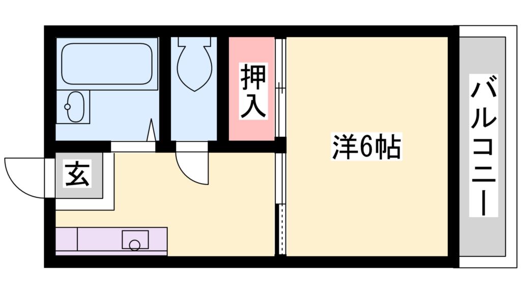 メゾン鶴林Ⅱ 間取り図