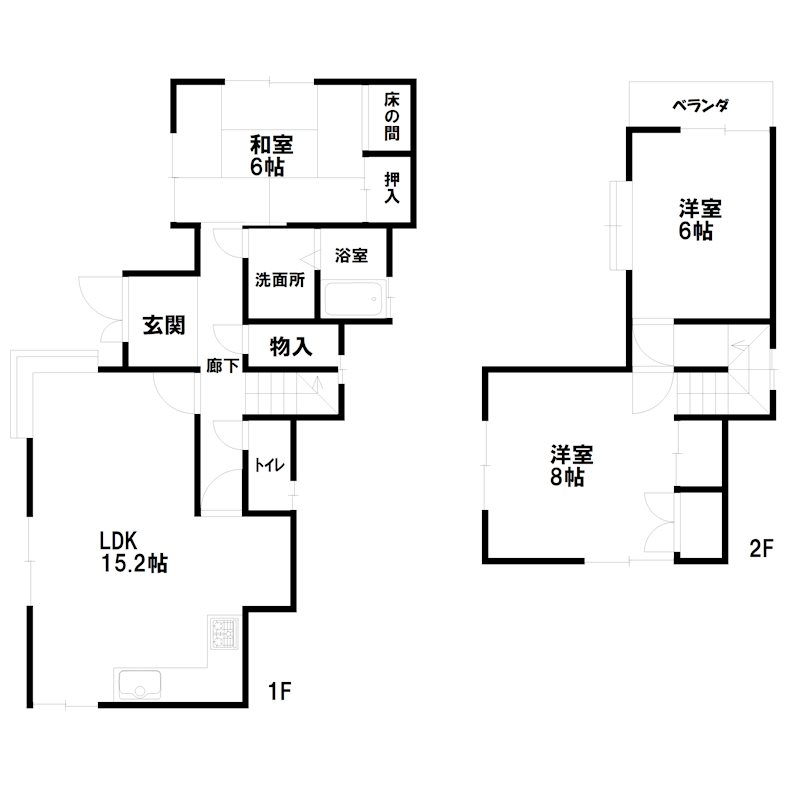 野口町良野戸建 間取り図