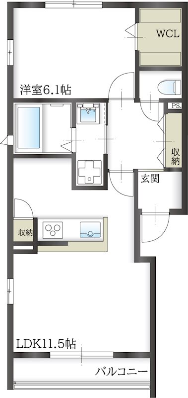 エレアージュ宝殿駅前Ⅲ 間取り図