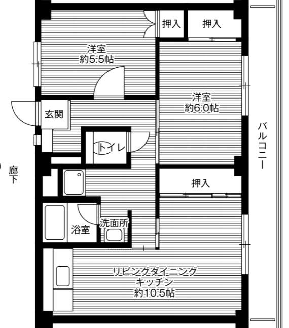 ビレッジハウス尾上3号棟 間取り図