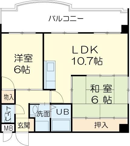 ロイヤルコーポ加古川 間取り図