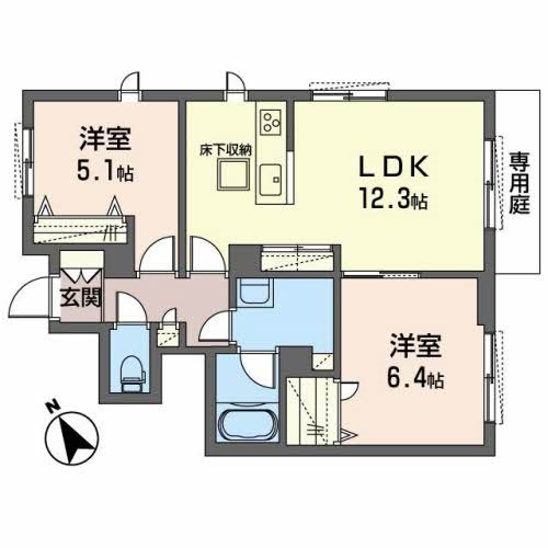 シャーメゾン・シオン 間取り図